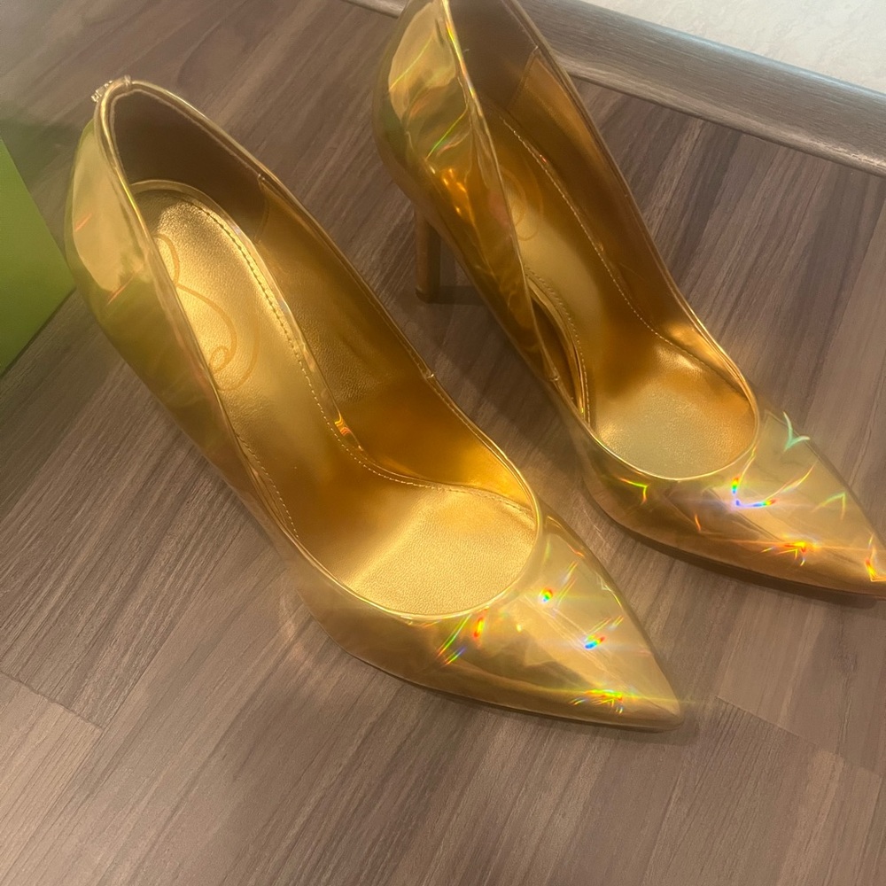 Sam Edelman Gold Metallic Heel